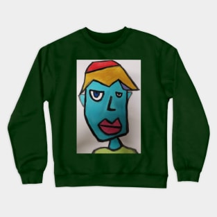 Blue Face Crewneck Sweatshirt